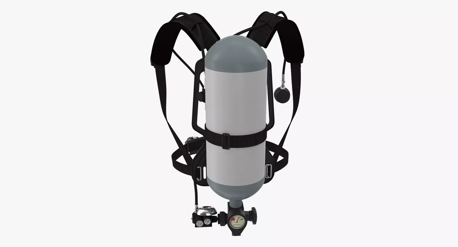 Firefighter Oxygen Equipment 3D model