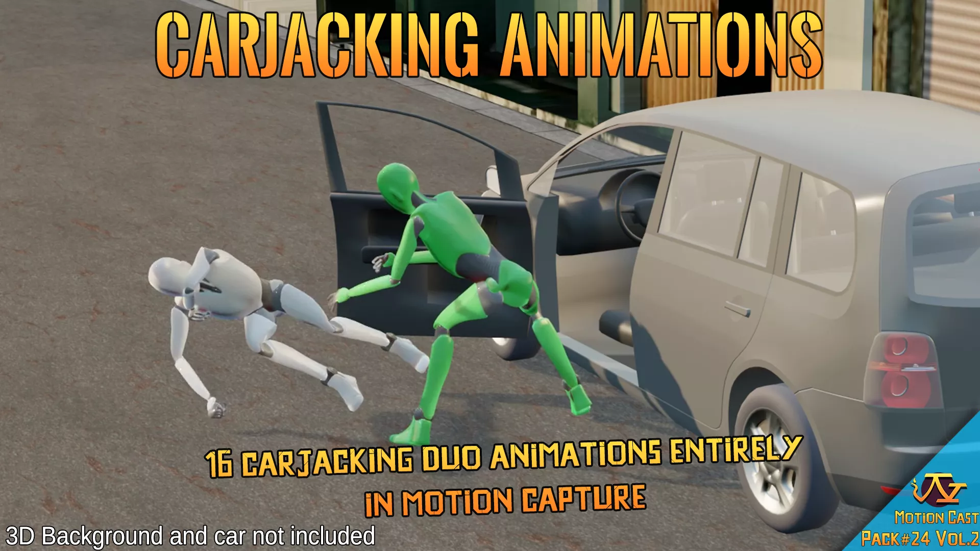 Carjacking animations - Motion Cast24 Vol2 3D model