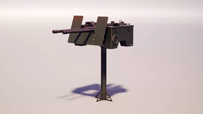 Anti-Aircraft Twin Machine Gun Turret PBR