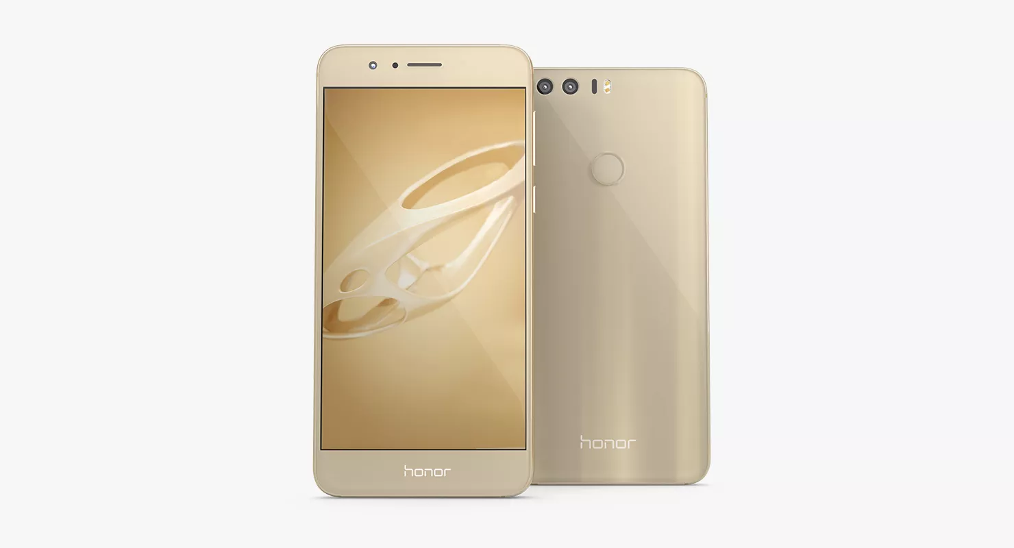 Huawei Honor 8 Sunrise Gold 3D model