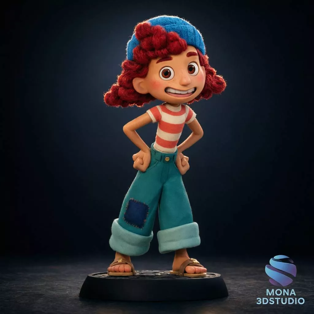 Giulia from Luca - STL Model Presupported 3D print model