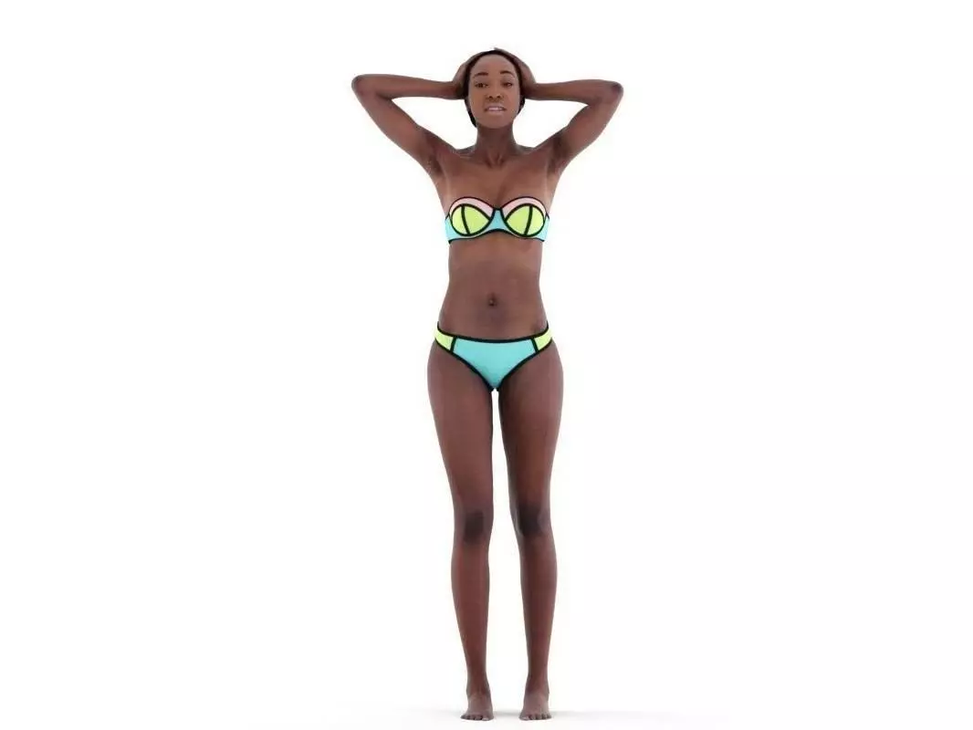 Alison posed 4 3D model_0