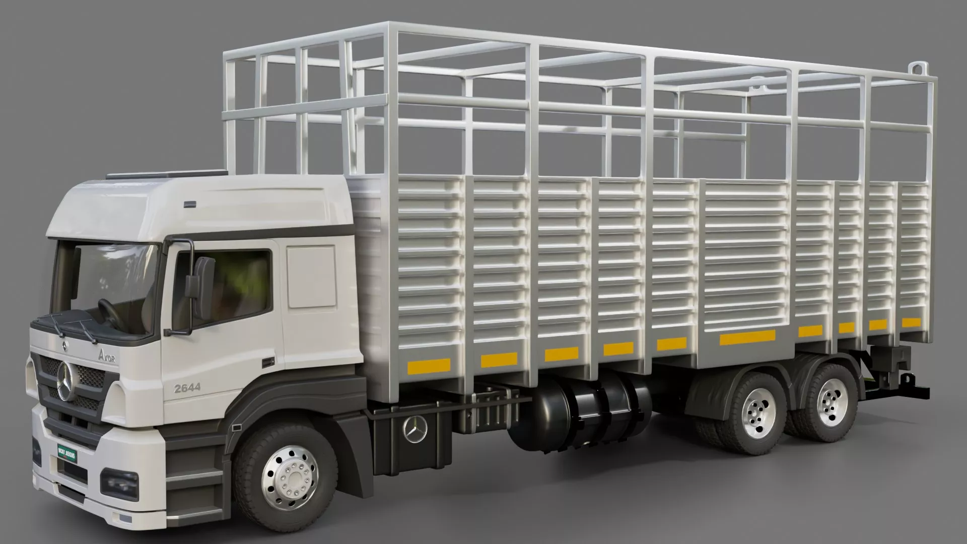Mercedes-Benz Axor 2644 Gabbage Truck 3D model