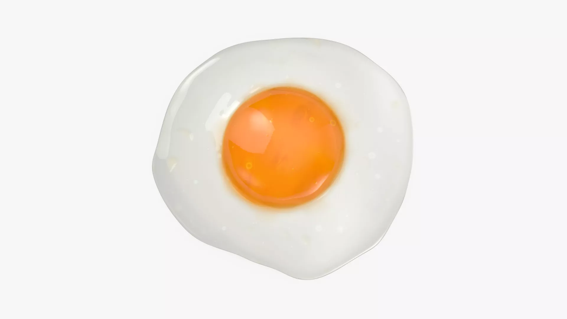 Fried Eggs 02 Low-poly 3D model