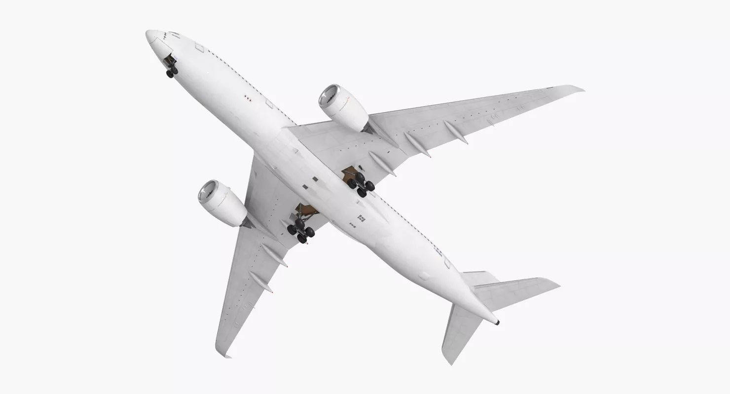 Airbus A350 900 Generic Rigged 3D model