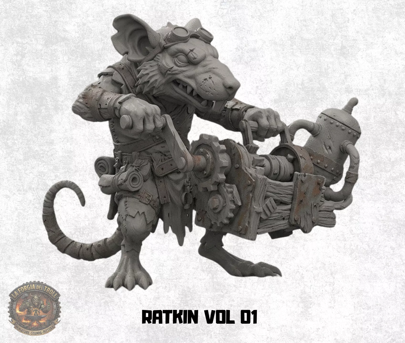Ratkin Warriors Miniatures Vol 1 3D print model