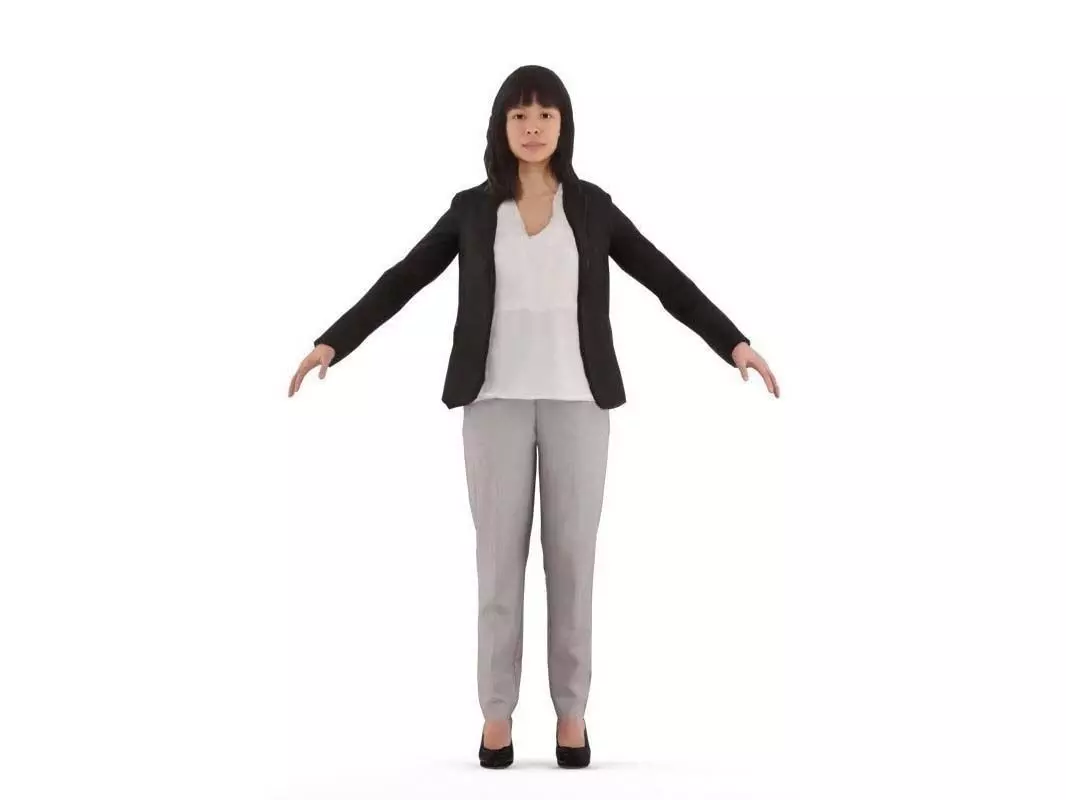 Sheila rigged 2 3D model_0