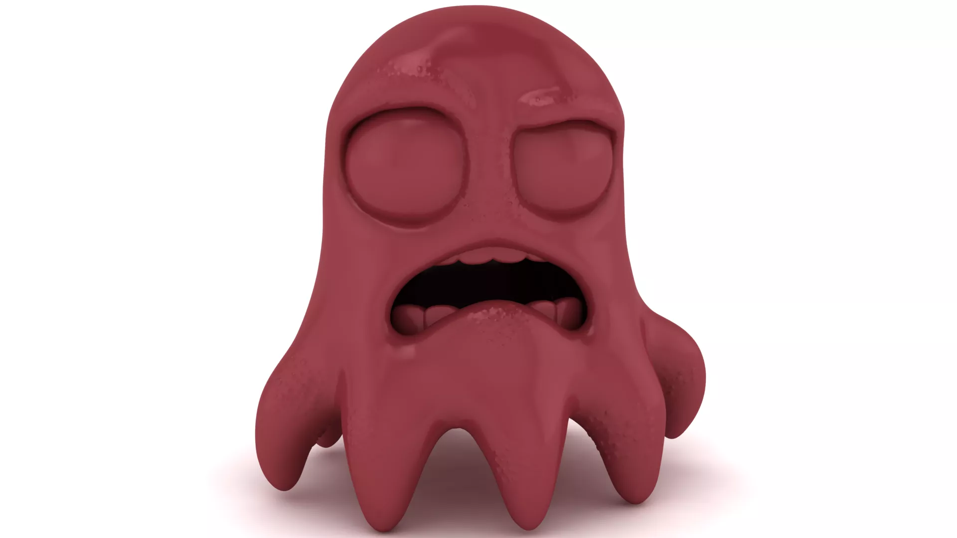 Funny Scared Monster 3D Character Model 3D print model