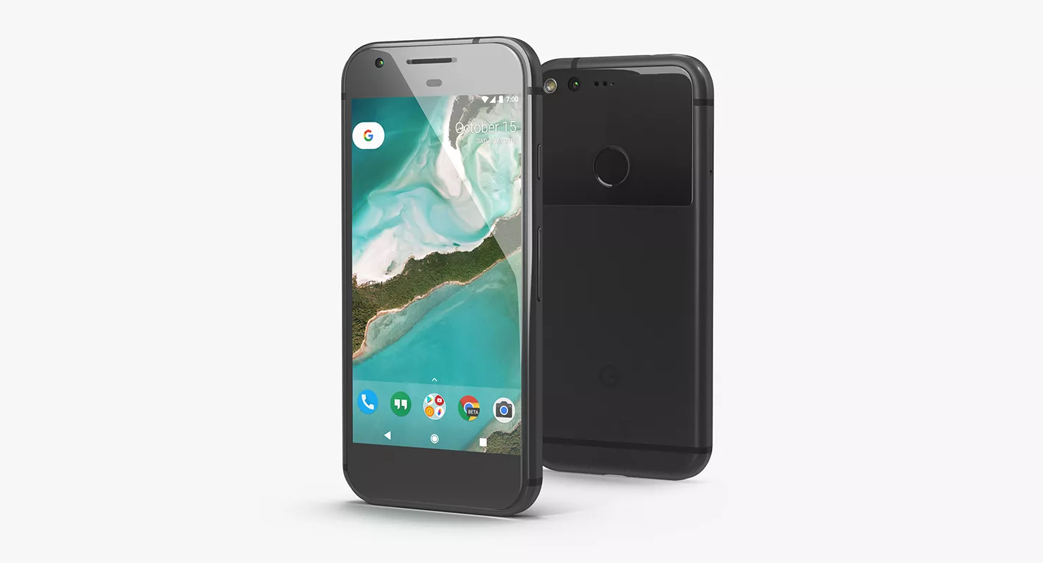 Google Pixel Phone Quite Black 3D model