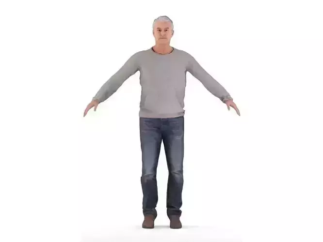 Richard rigged 1 3D model
