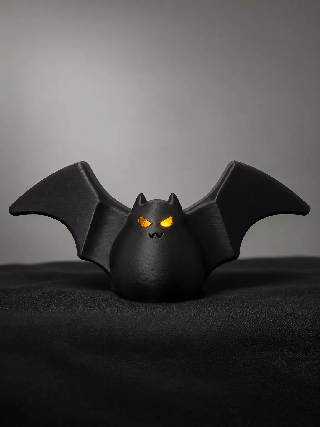 Cute Angry Bat Halloween LED Light 3D print model
