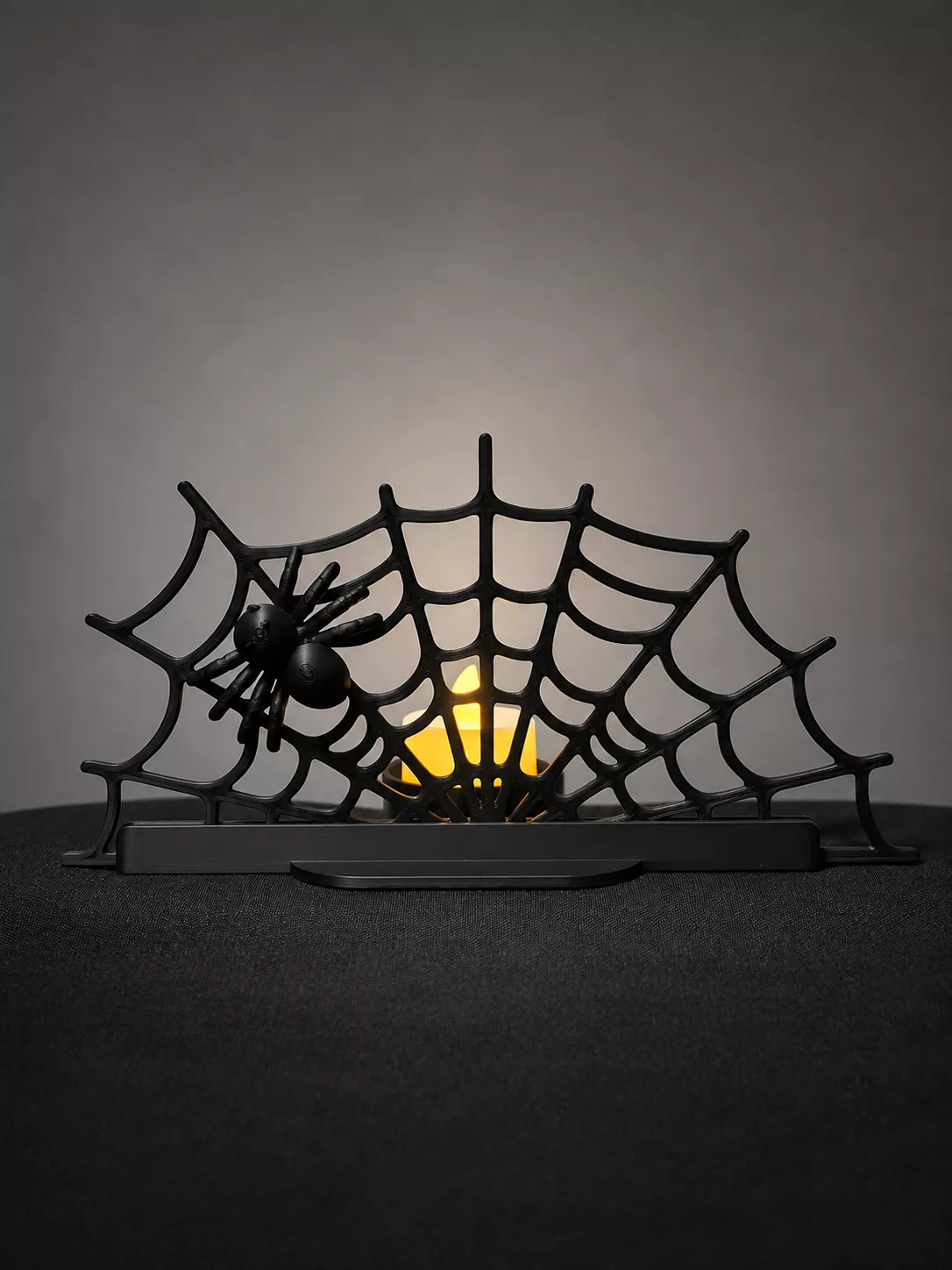 Halloween Spider Web LED Tealight Decoration 3D print model