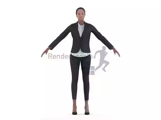 Alison rigged 2 3D model