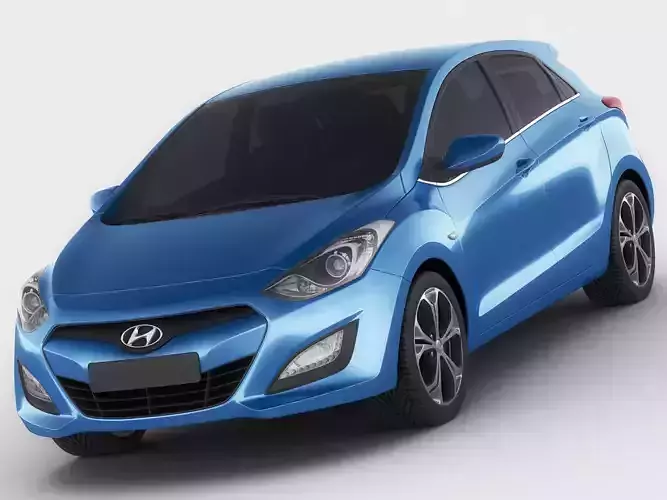 Hyundai i30 EU 2012 3D model Hyundai i30 EU 2012 3D model