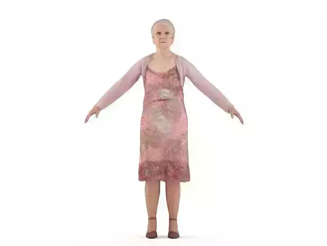 Caren rigged 1 3D model