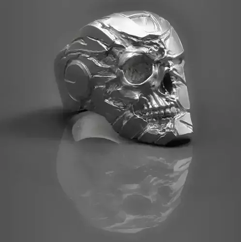 Robot skull  Ring 