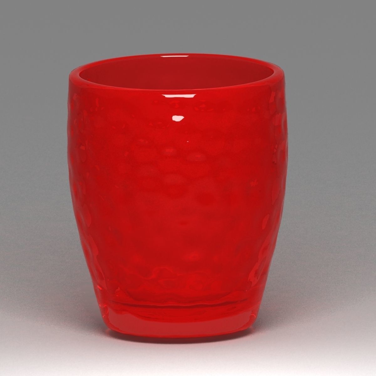 Amazing Red Glass Low-poly 3D model_2