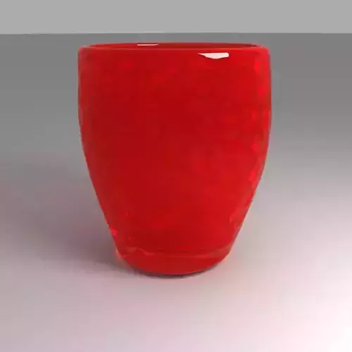 Amazing Red Glass Low-poly 3D model