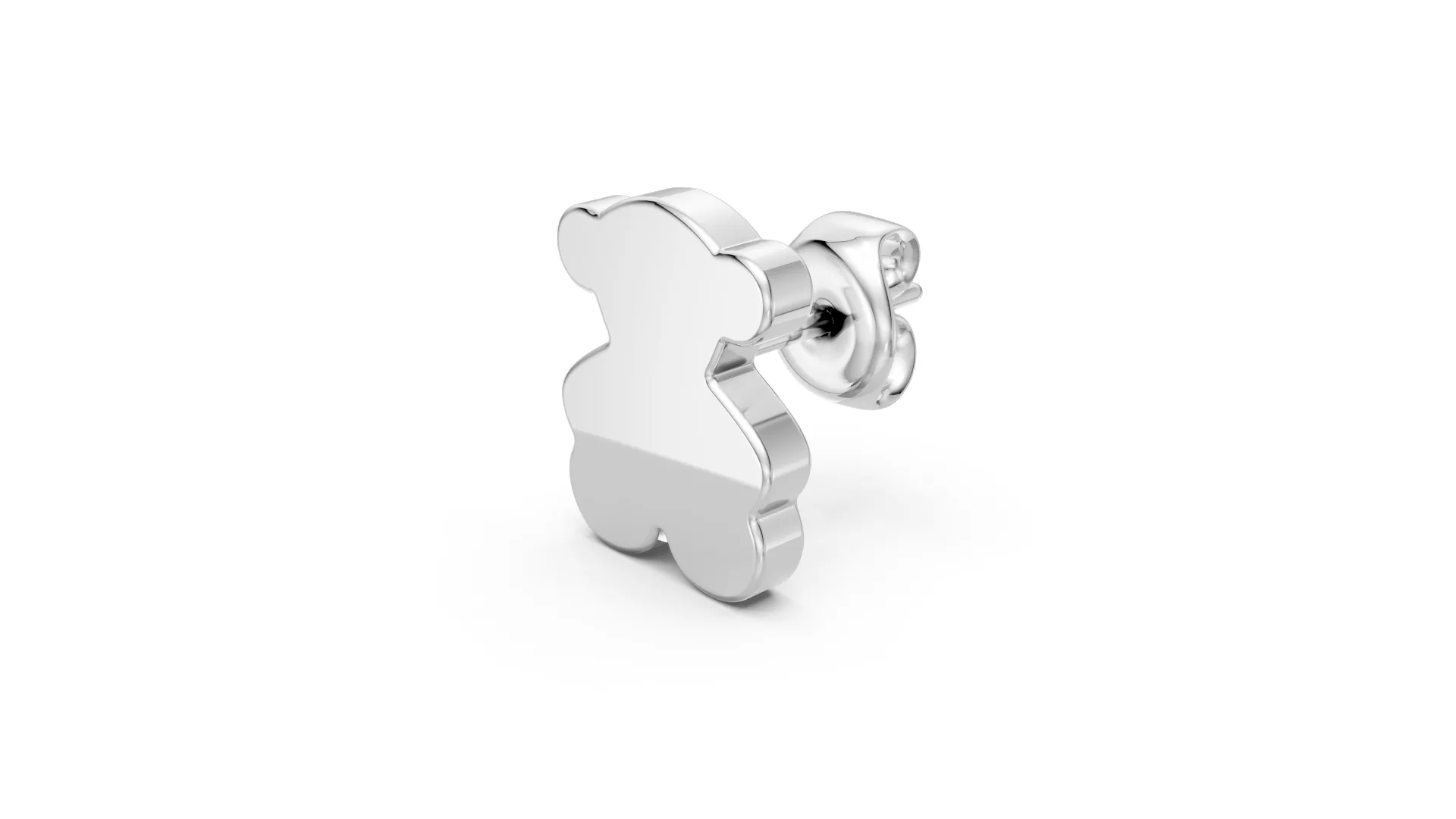 Bear Earrings Cute Bear Earring Pair 3D Jewelry Model 3D print model