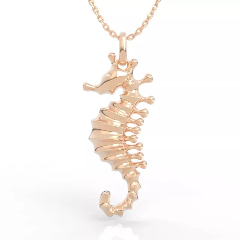 Seahorse Pendant CAD 3D print model