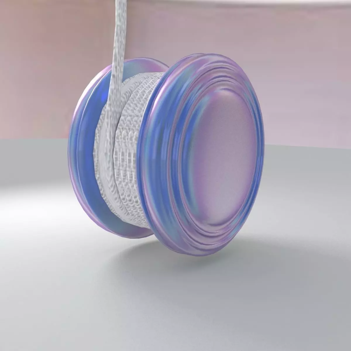 3D Yoyo yo-yo on table Low-poly 3D model_0