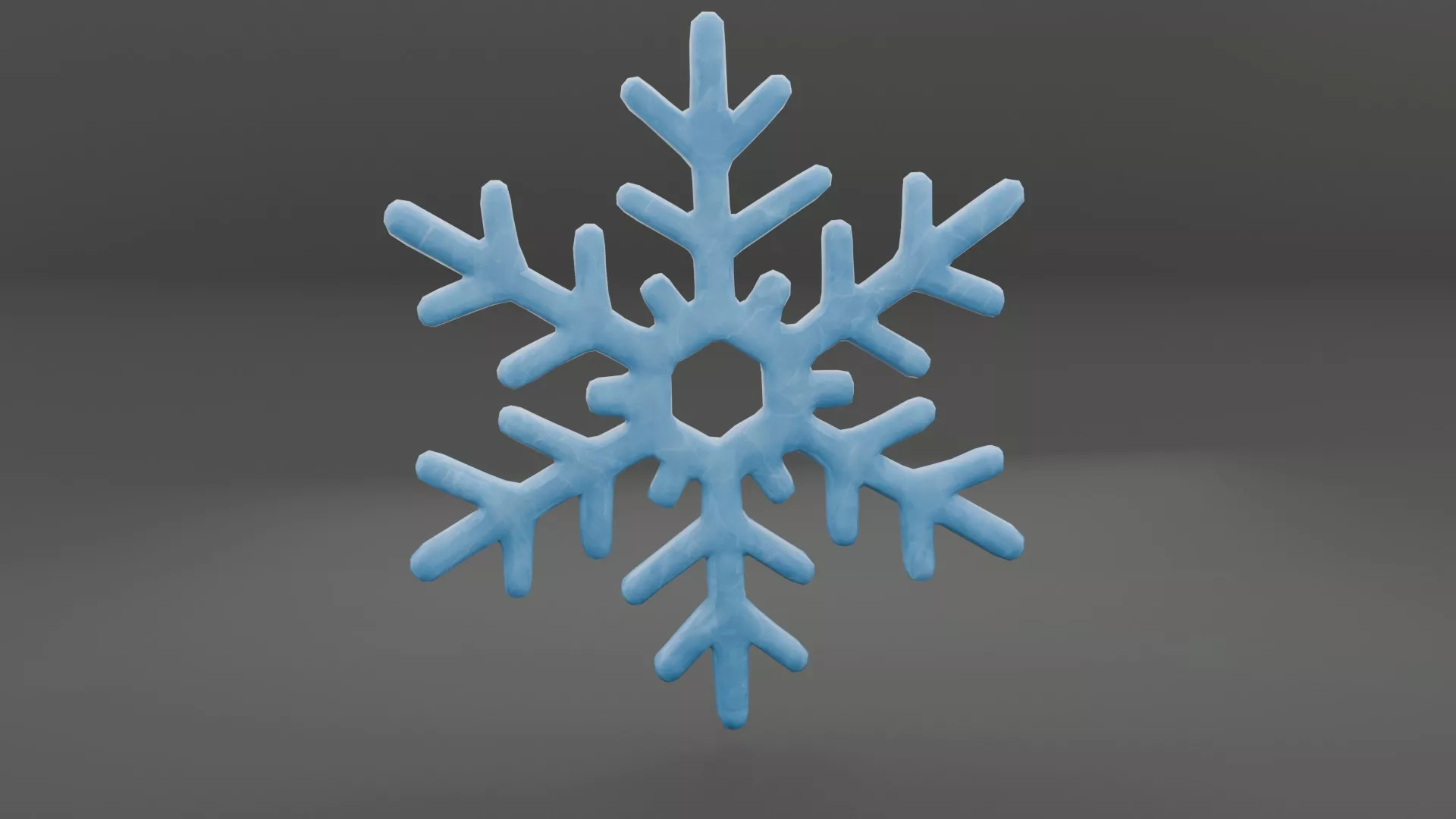 Snowflake Low-poly 3D model