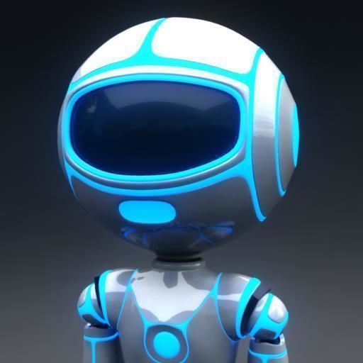Full Rigged Robot Low-poly 3D model_6