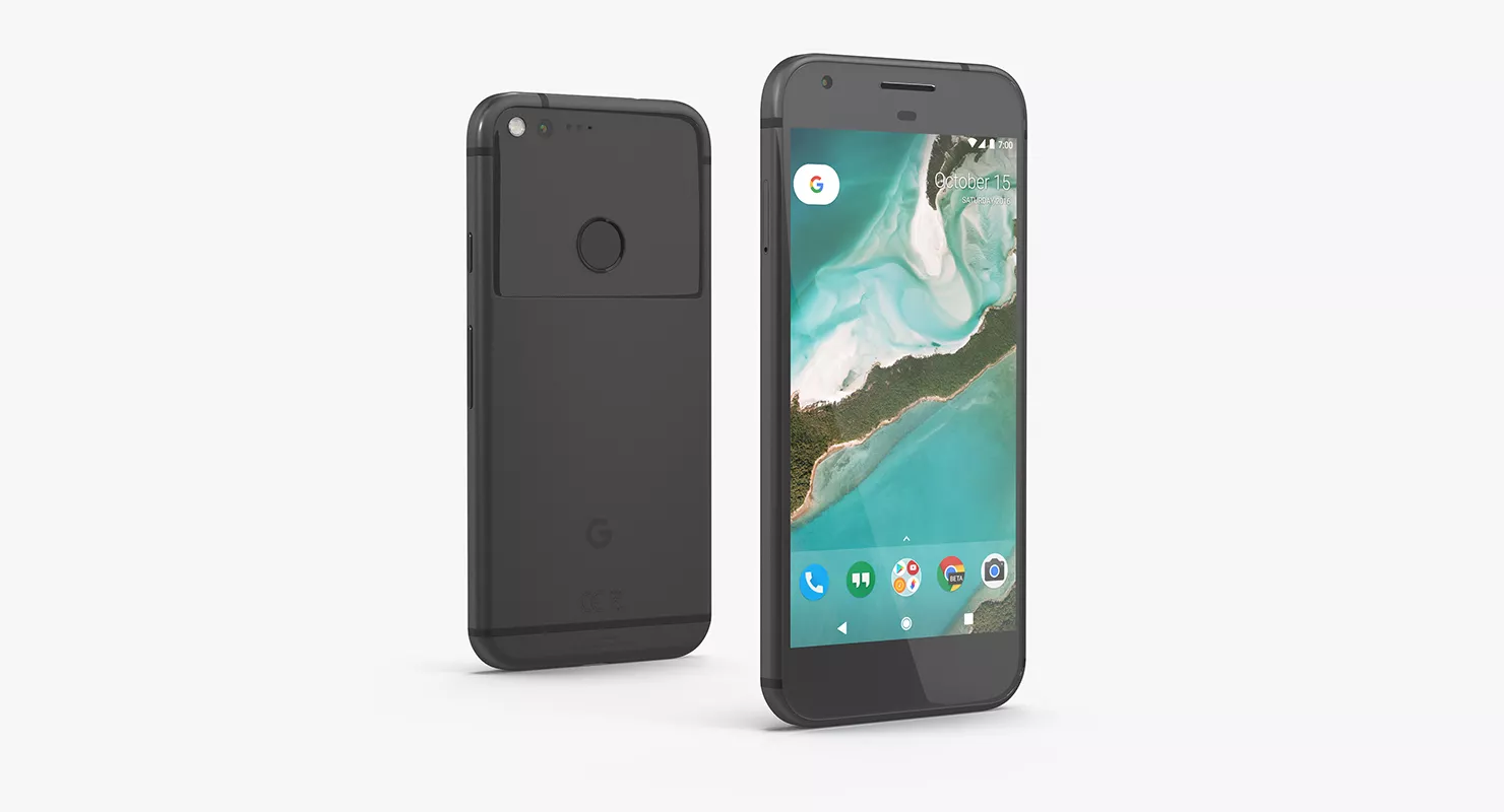 Google Pixel XL Phone Quite Black 3D model