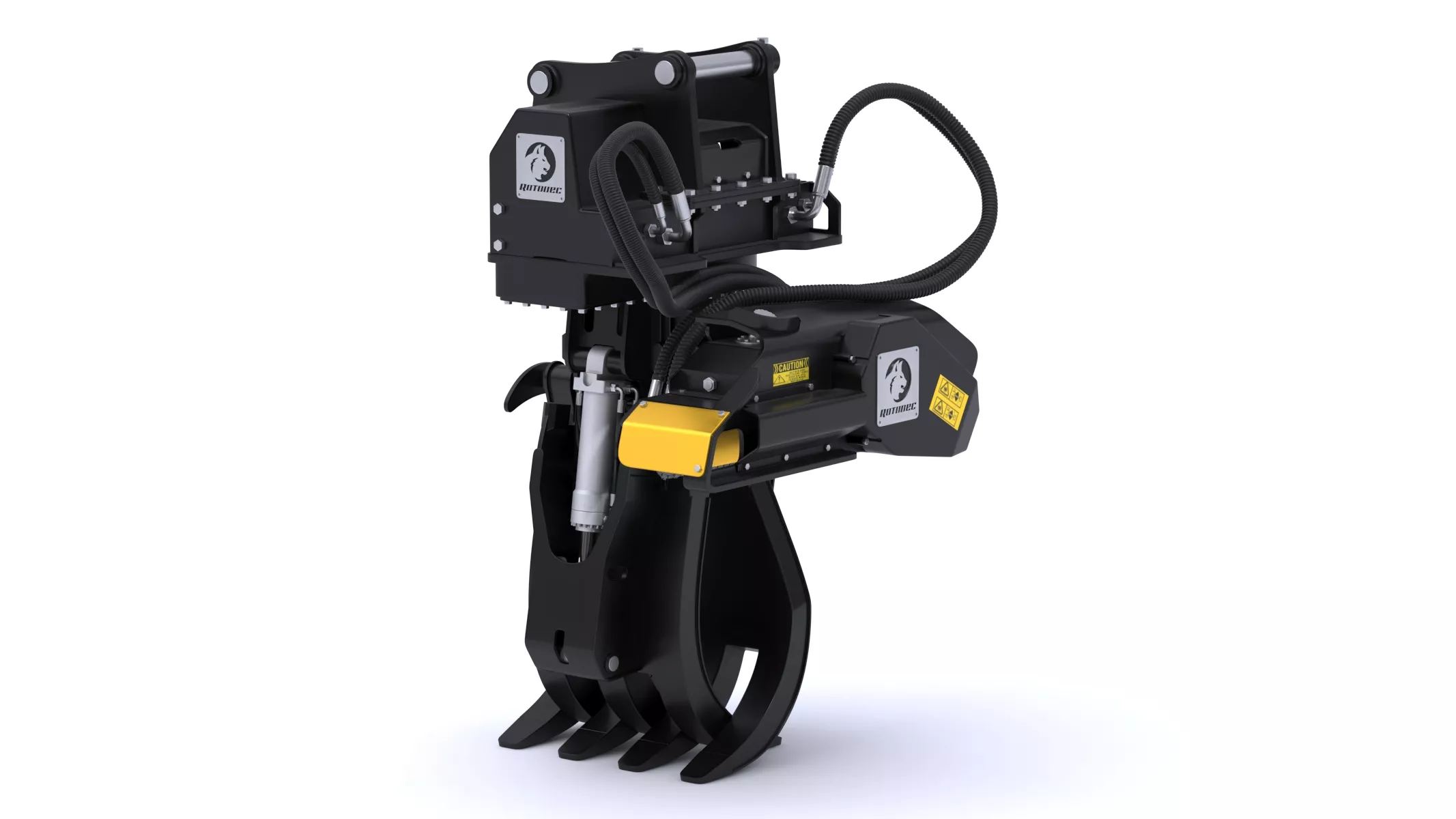 Rotobec Forestry Grapple Saw Attachment 3D model