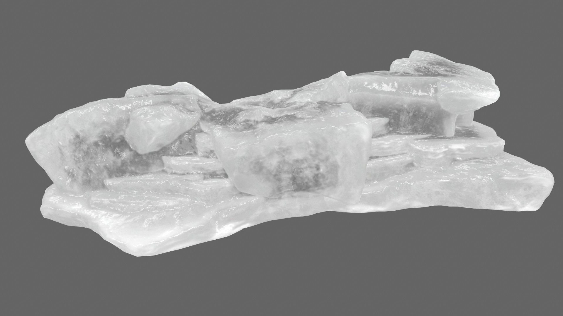 ice mount Low-poly 3D model_9