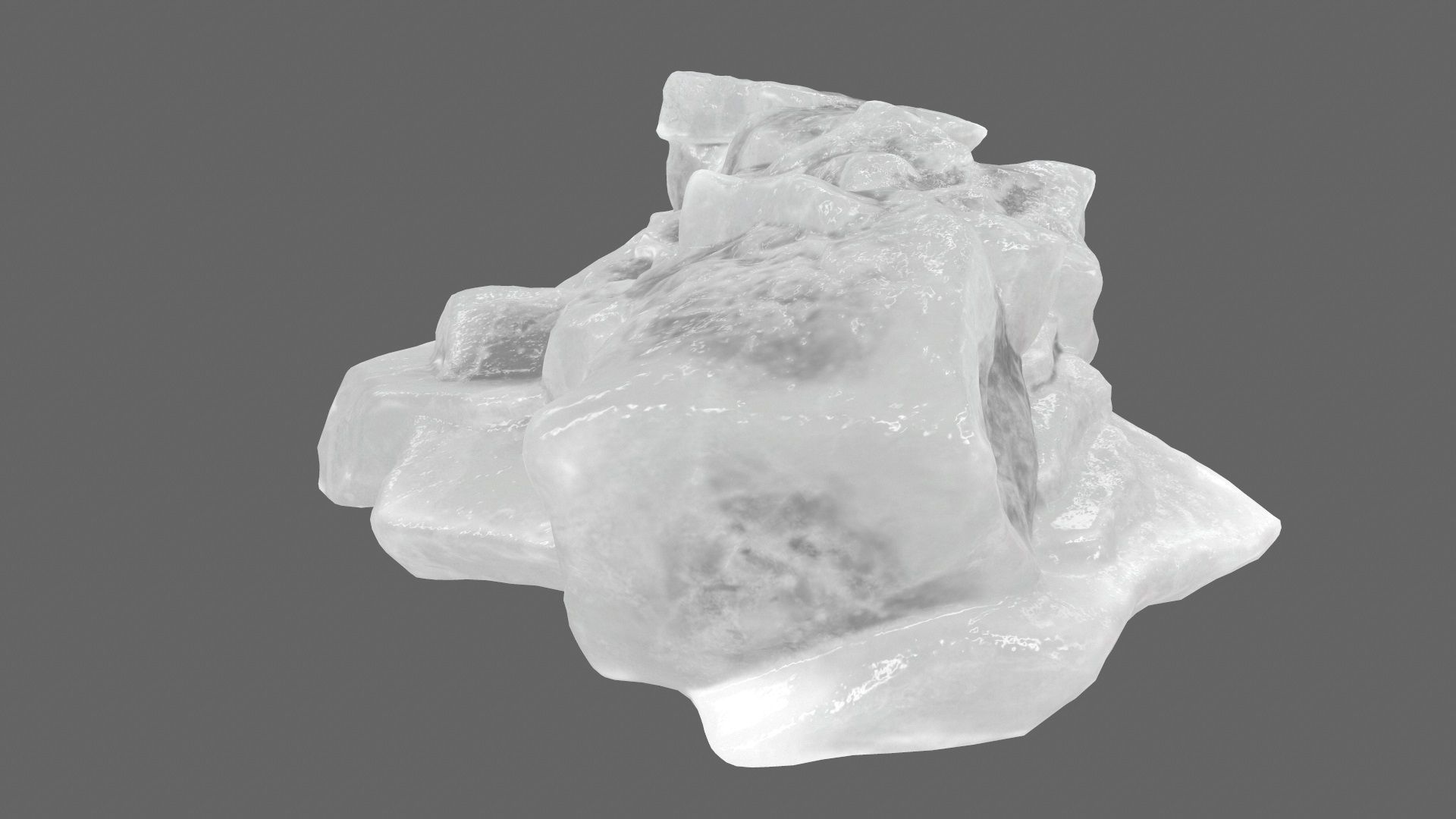 ice mount Low-poly 3D model_10