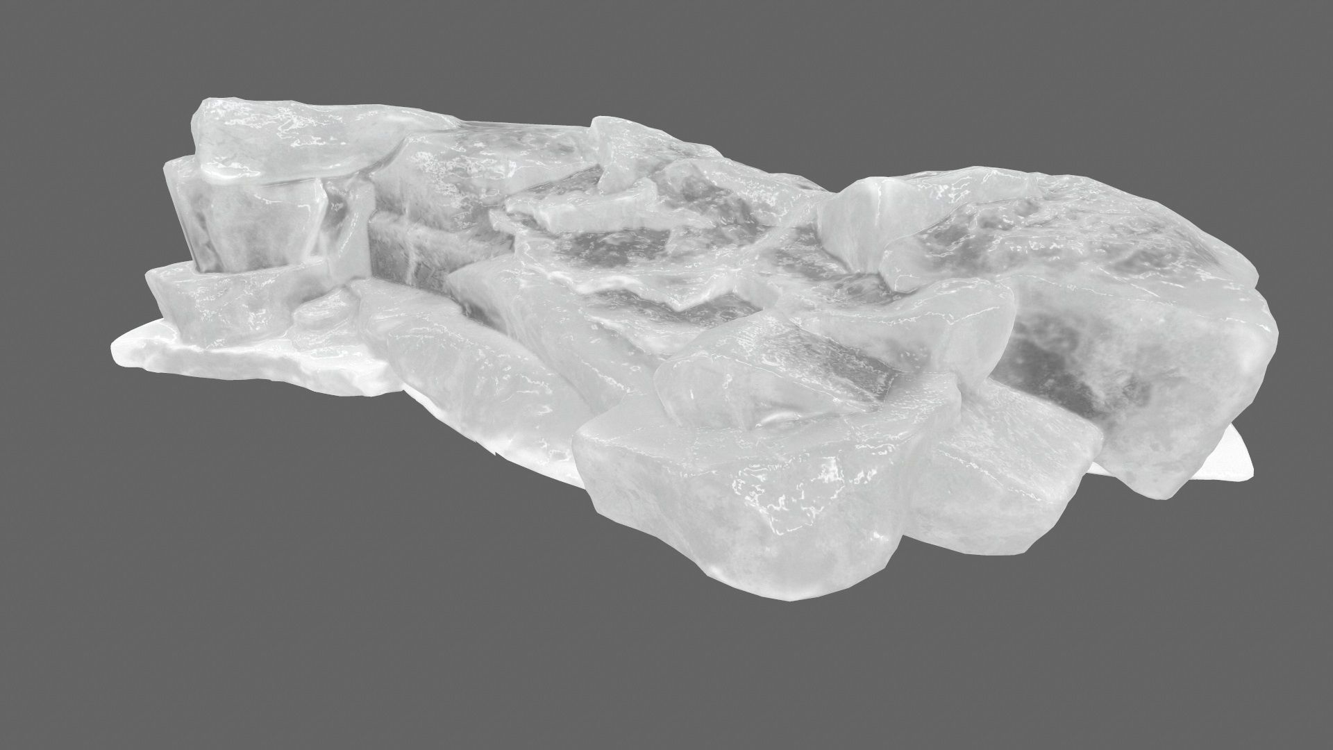 ice mount Low-poly 3D model_6