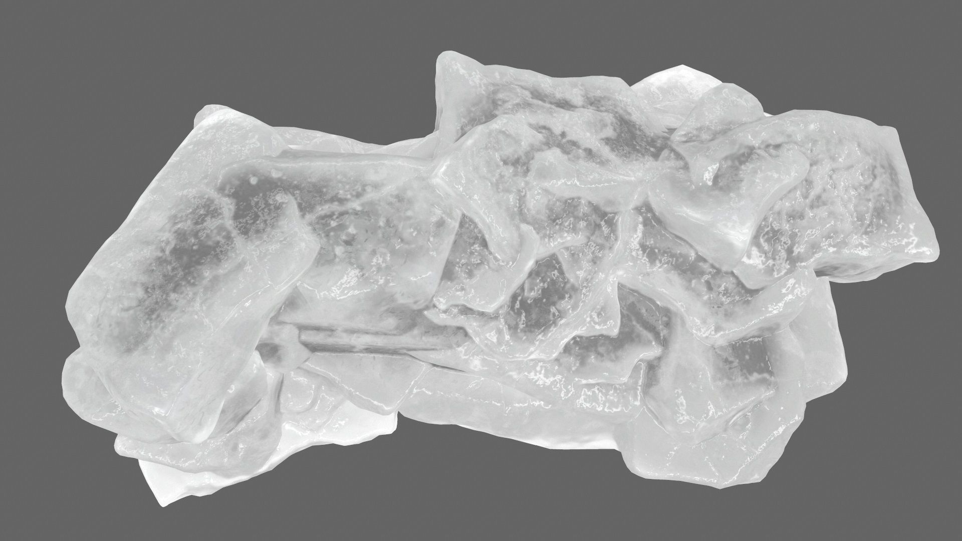 ice mount Low-poly 3D model_8