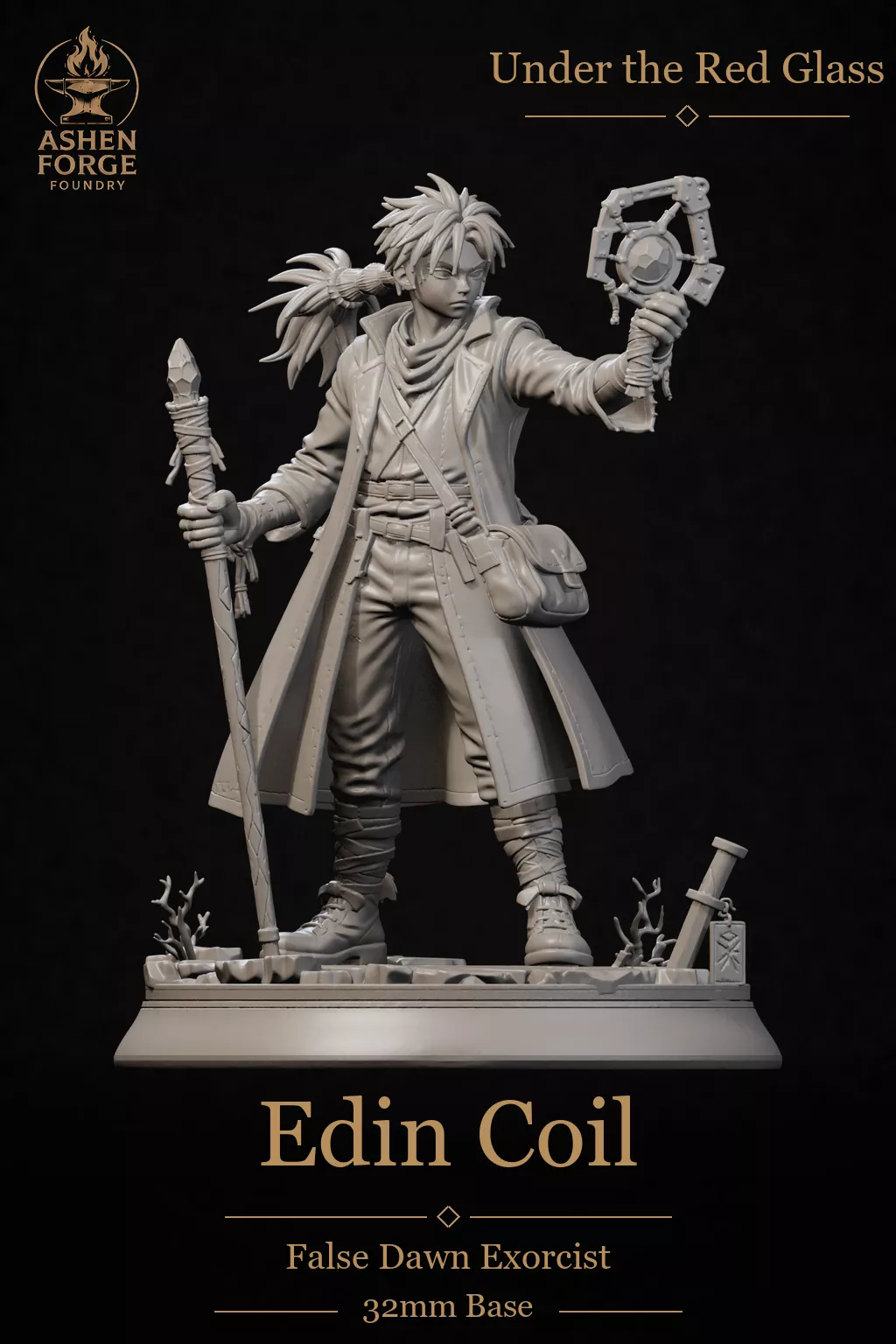 Edin Coil - Anime Fantasy Character Miniature Free 3D print model