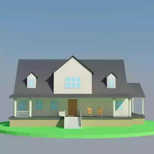Low Poly Big House