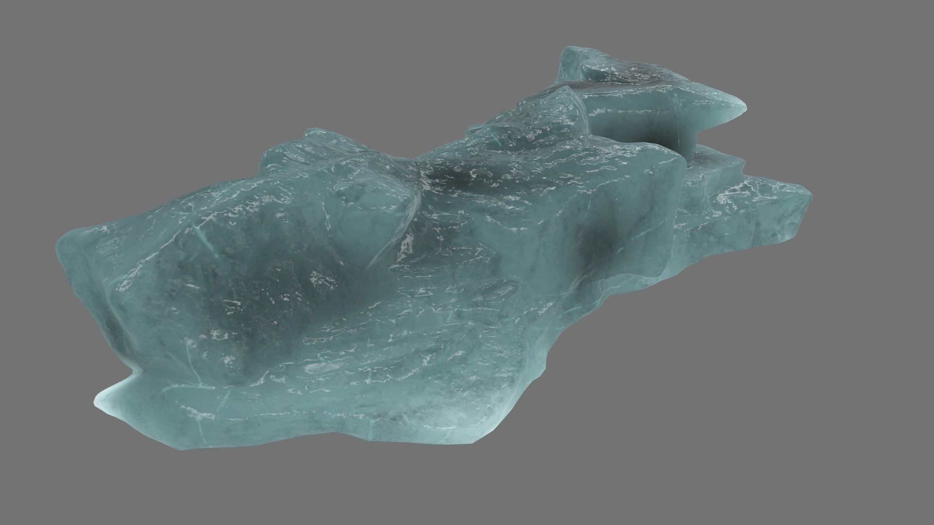 ice mount 1 Low-poly 3D model_4