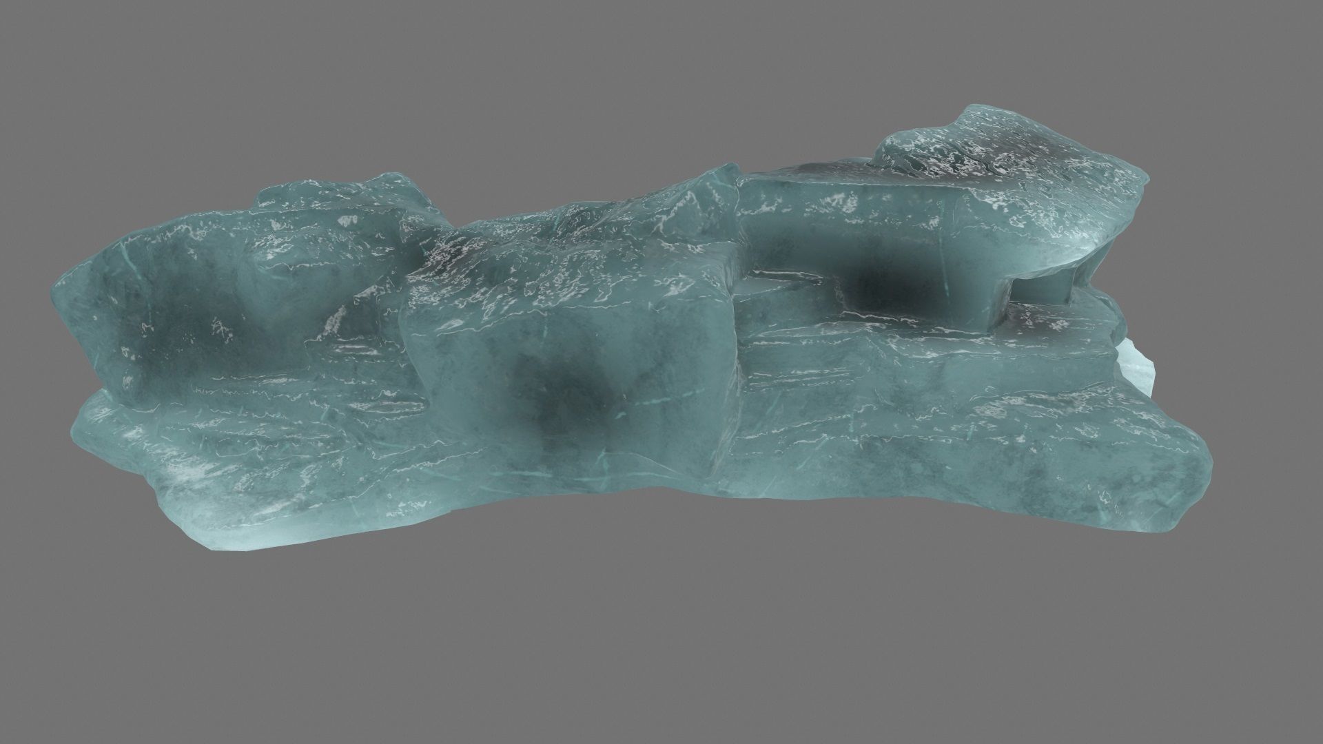 ice mount 1 Low-poly 3D model_5
