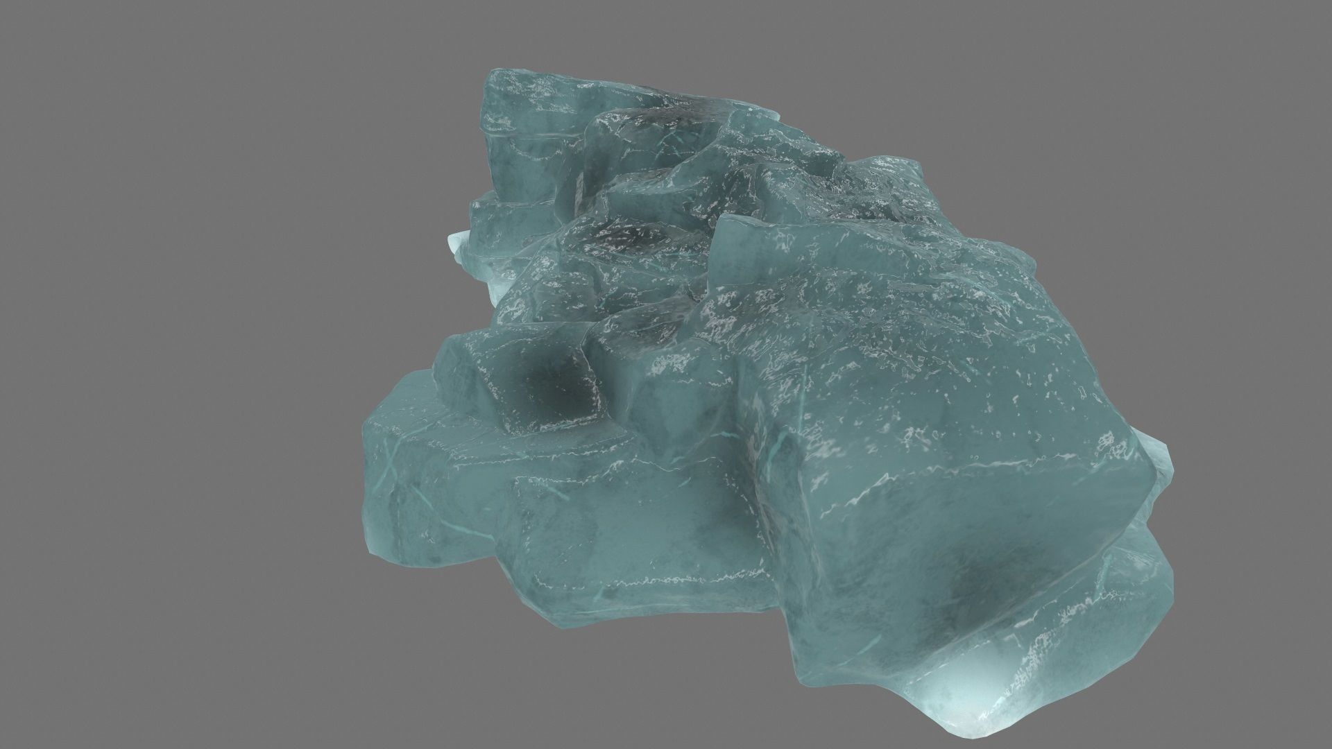 ice mount 1 Low-poly 3D model_7