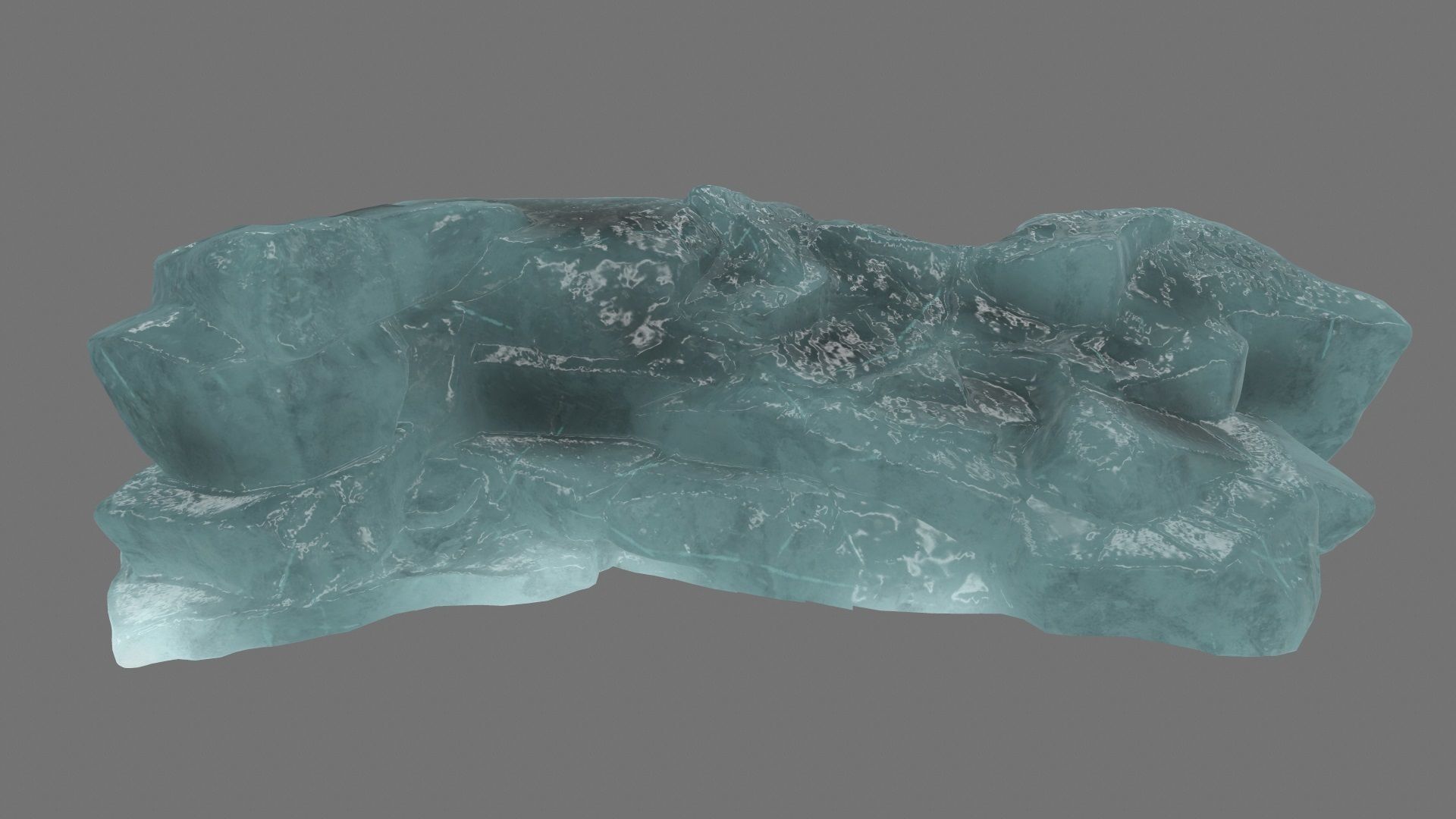 ice mount 1 Low-poly 3D model_1