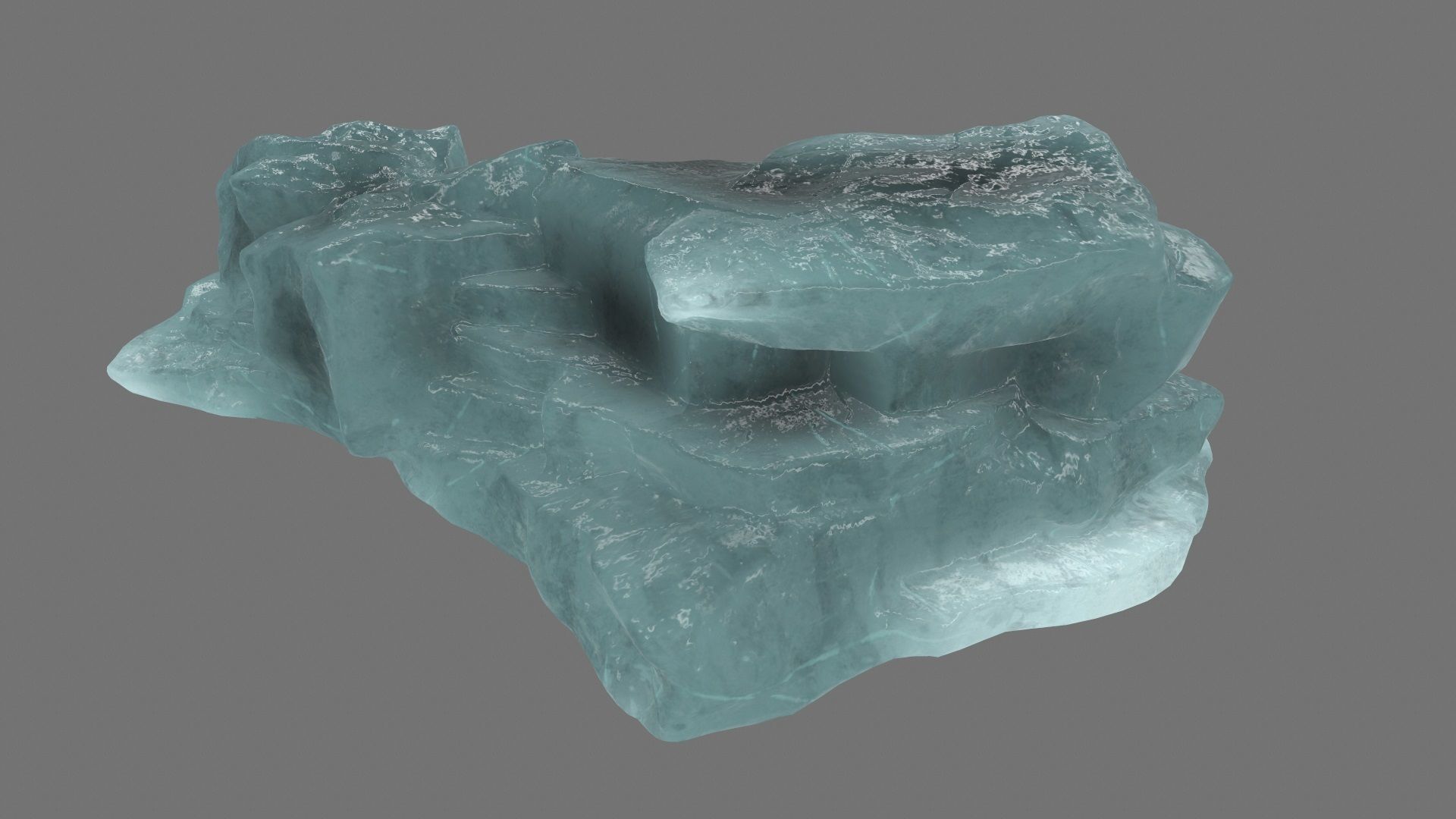 ice mount 1 Low-poly 3D model_6