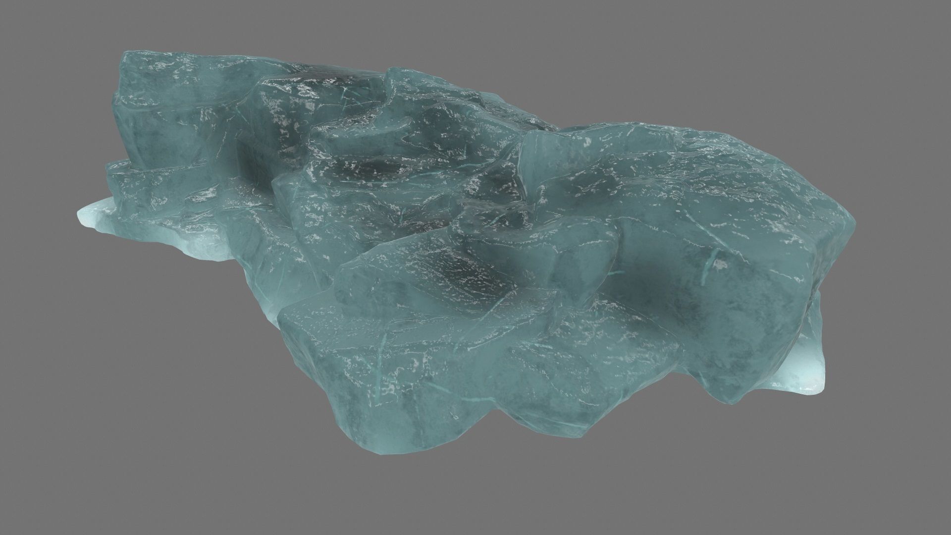 ice mount 1 Low-poly 3D model_8