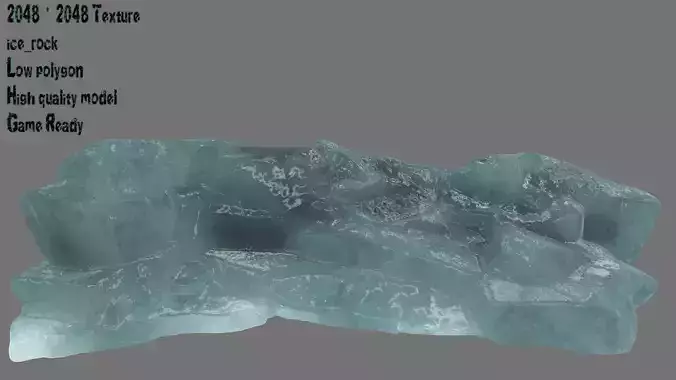 ice mount 1 Low-poly 3D model
