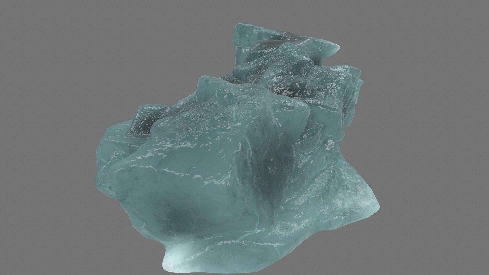 ice mount 1 Low-poly 3D model_9