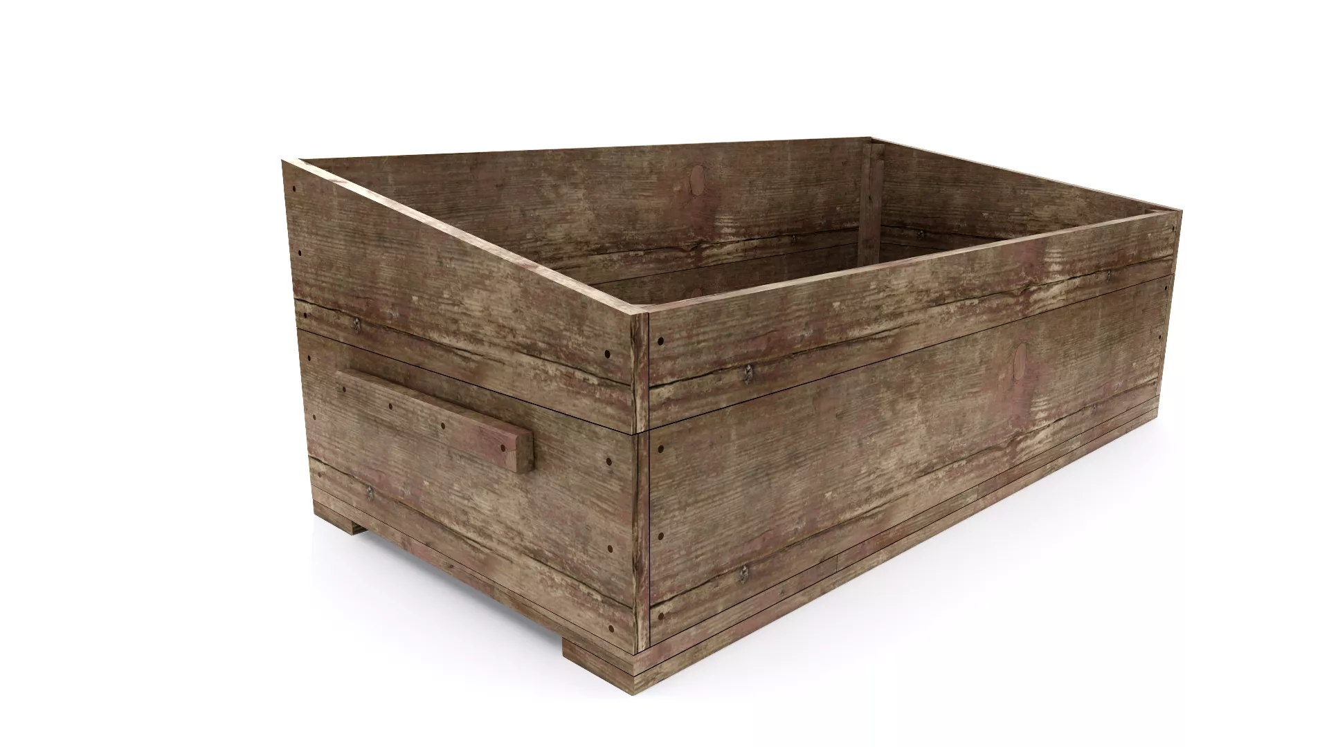 WOODEN BOX 09 Low-poly 3D model