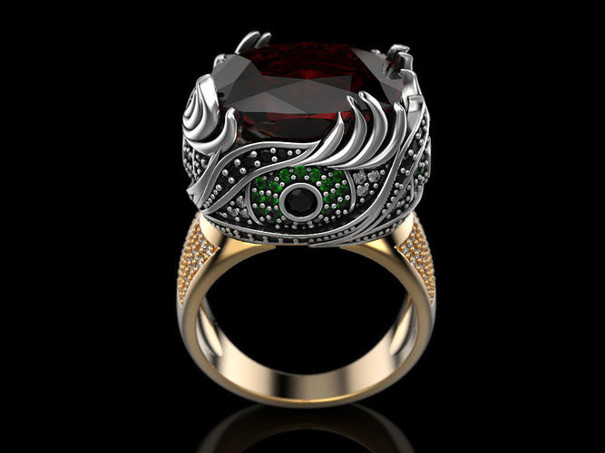 Ring All-seeing eye 3D print model