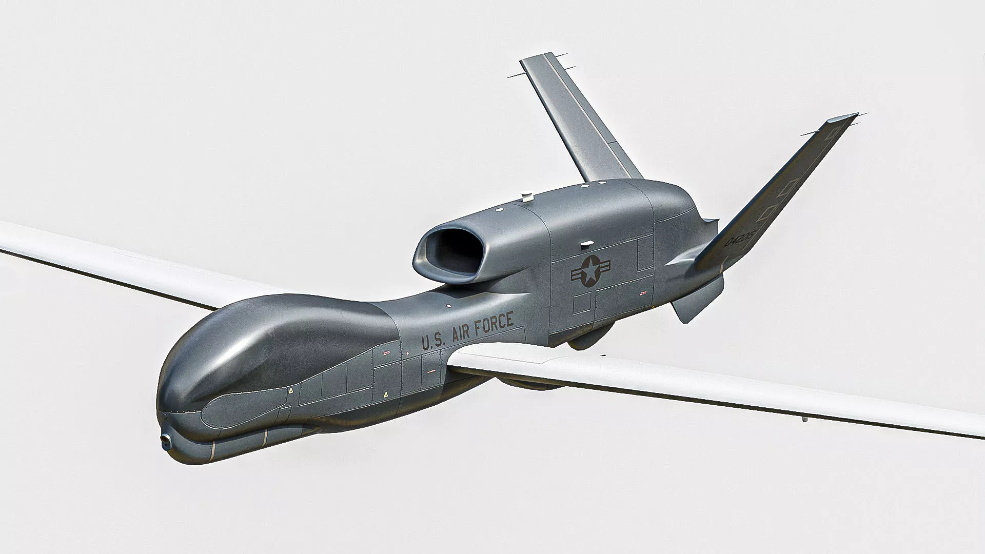 Northrop Grumman RQ-4 Global Hawk Low-poly 3D model