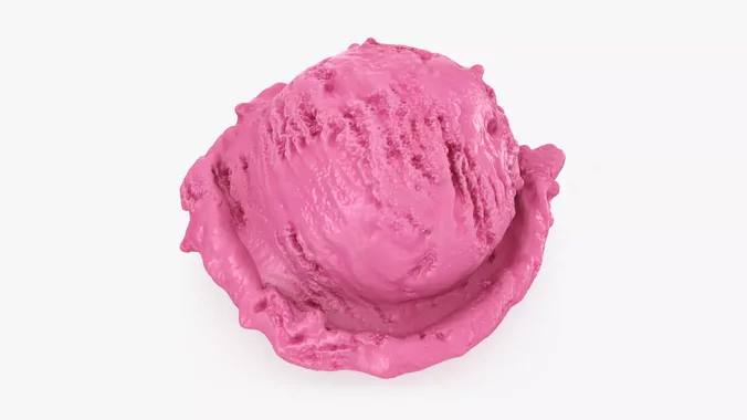 Strawberry Ice Cream Scoop