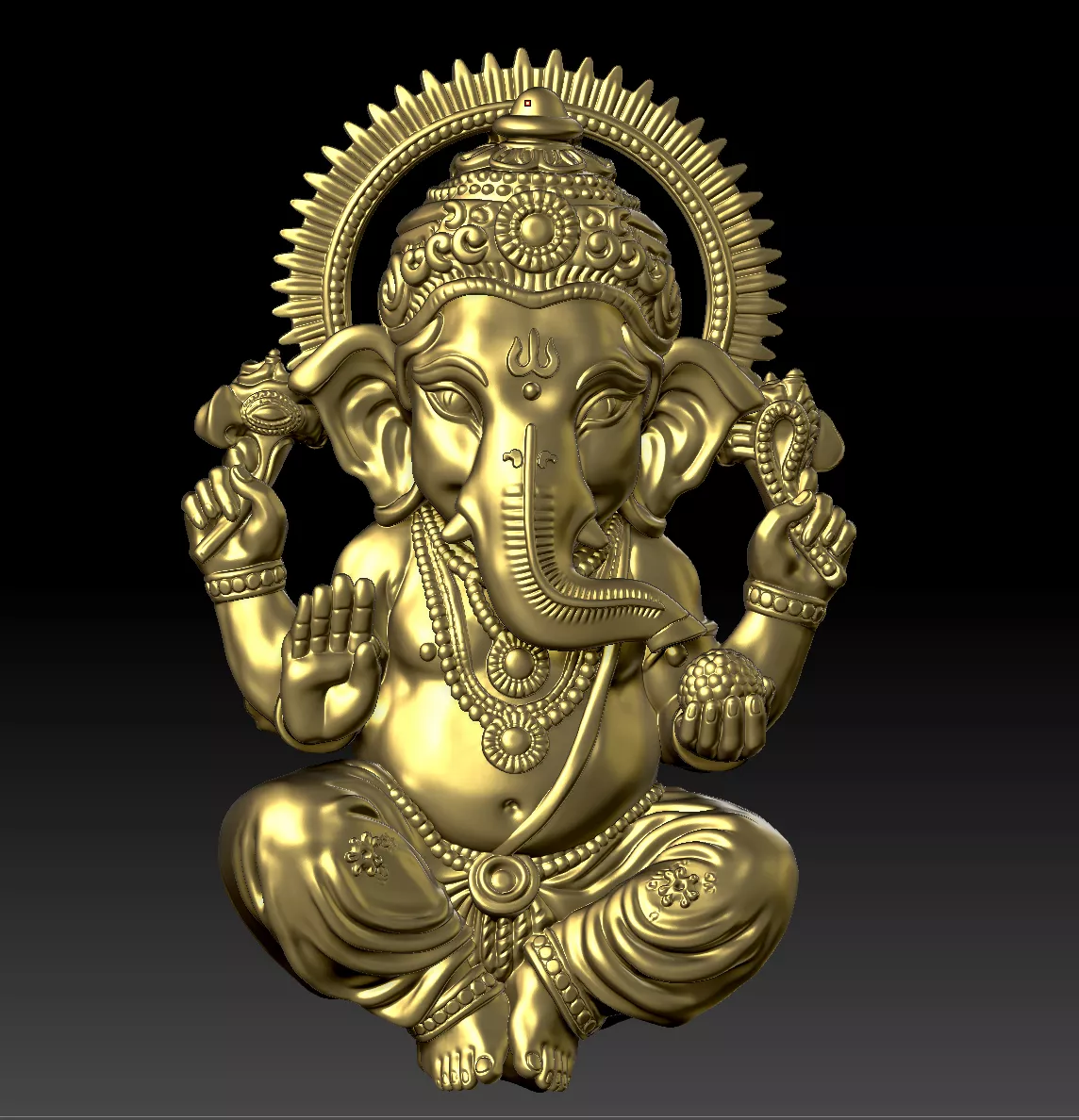 Lord Ganesha Spiked 3D print model