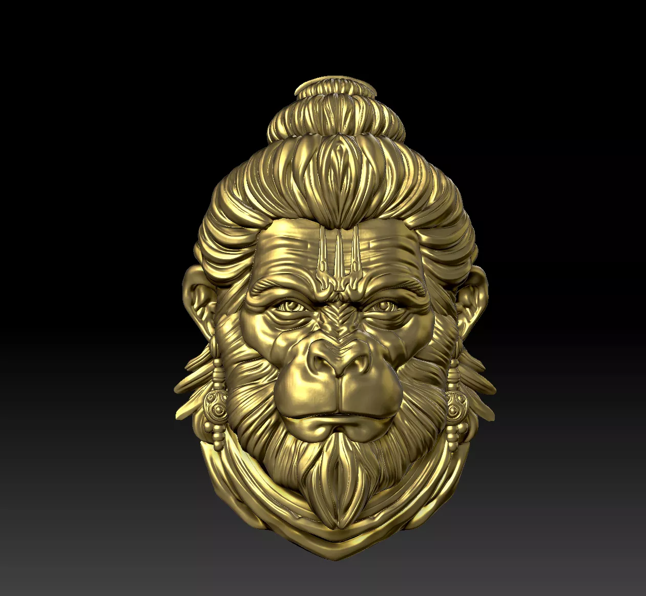 Hanumanji Visage 3D print model