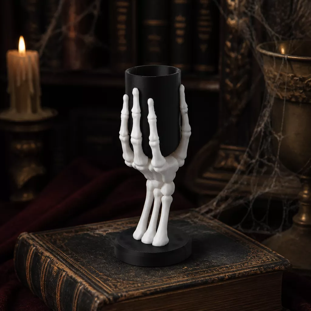 Bone Grip Vase Gothic Small Flower Vase 3D print model